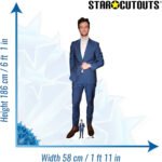 Jack Quaid 'Blue Suit' (American Actor) Lifesize + Mini Cardboard Cutout / Standee - Image 3