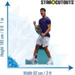 Carlos Alcaraz 'On Court' (Spanish Tennis Player) Lifesize + Mini Cardboard Cutout / Standee - Image 3