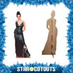 Deepika Padukone 'Black Dress' (Indian Actress) Lifesize + Mini Cardboard Cutout / Standee - Image 2