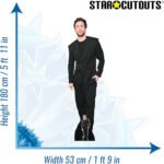 Aaron Taylor-Johnson 'Black Suit' (American Actor) Lifesize + Mini Cardboard Cutout / Standee - Image 3