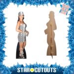 Rihanna 'Silver Dress' (Barbadian Singer) Lifesize + Mini Cardboard Cutout / Standee - Image 2