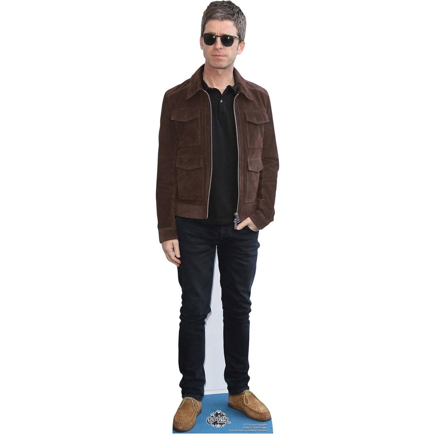 CS1230 Noel Gallagher 'Brown Jacket' (English Singer-Songwriter) Mini Cardboard Cutout Standee Noel Gallagher 'Brown Jacket' (English Singer/Songwriter) Mini Cardboard Cutout / Standee - Image 1