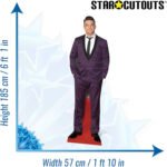 Robbie Williams 'Purple Suit' (English Singer/Songwriter) Lifesize Cardboard Cutout - Image 3