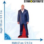 Dwayne Johnson 'Red Carpet' (American Actor) Lifesize Cardboard Cutout - Image 3