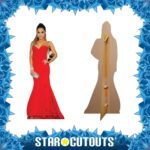 Ariana Grande 'Red Dress' (American Singer/Songwriter & Actress) Lifesize Cardboard Cutout - Image 2