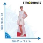 Taylor Swift 'White Dress' (American Singer/Songwriter) Lifesize + Mini Cardboard Cutout - Image 3