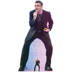 George Michael 'Singing' (English Singer/Songwriter) Lifesize + Mini Cardboard Cutout