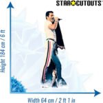 Freddie Mercury 'On Stage 1982' (British Singer/Songwriter) Lifesize + Mini Cardboard Cutout - Image 3