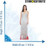 Dua Lipa 'White Dress' (English Singer/Songwriter) Lifesize + Mini Cardboard Cutout - Image 3