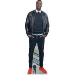 Omar Sy 'Leather Jacket' (French Actor) Lifesize + Mini Cardboard Cutout