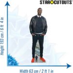 Omar Sy 'Leather Jacket' (French Actor) Lifesize + Mini Cardboard Cutout - Image 3