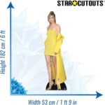 Gigi Hadid 'Yellow Outfit' (American Fashion Model) Lifesize + Mini Cardboard Cutout - Image 3