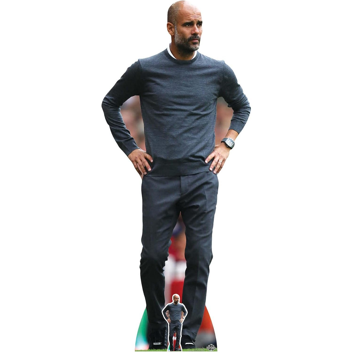 CS792 Pep Guardiola (Spanish Football Manager) Lifesize + Mini Cardboard Cutout Pep Guardiola (Spanish Football Manager) Lifesize + Mini Cardboard Cutout - Image 1