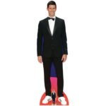 Novak Djokovic 'Black Suit' (Serbian Tennis Player) Lifesize + Mini Cardboard Cutout