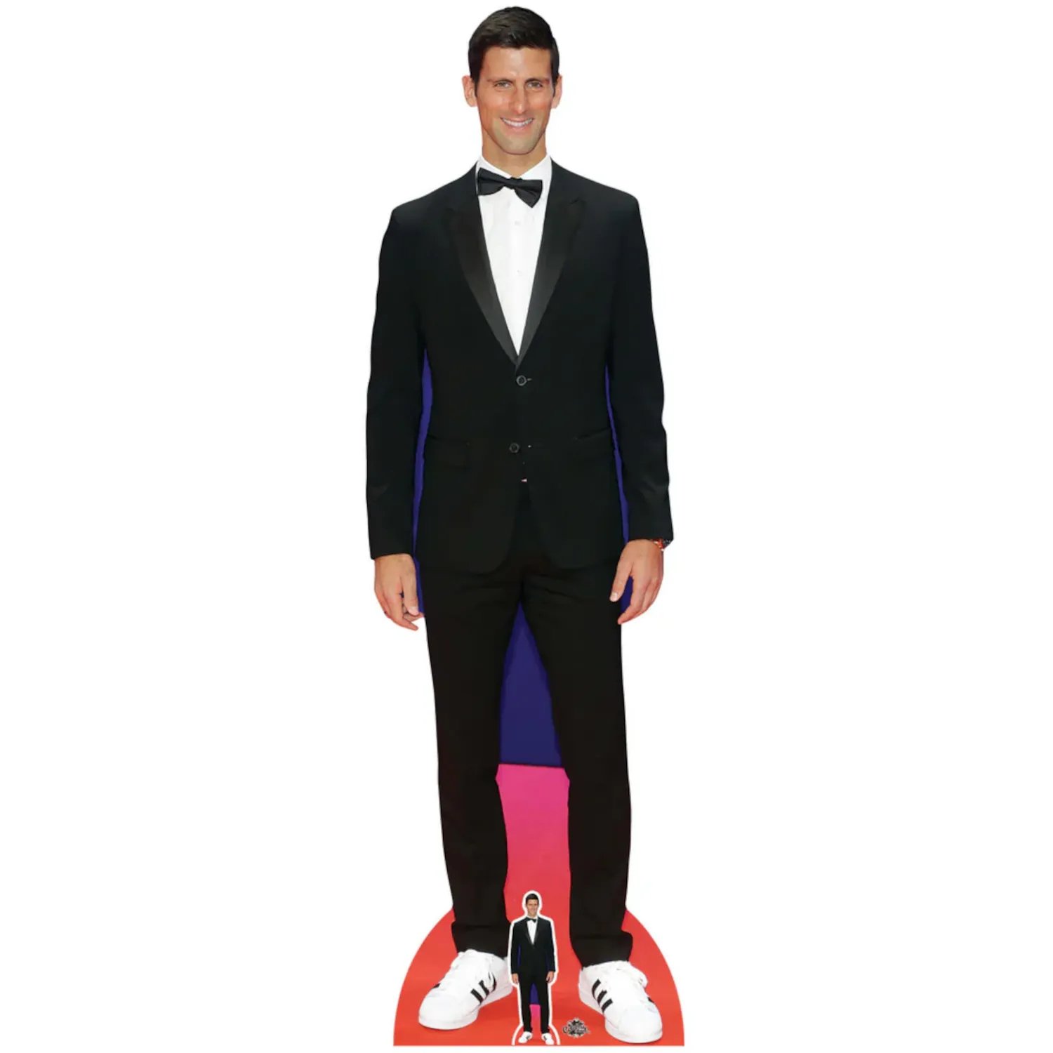 CS793 Novak Djokovic 'Black Suit' (Serbian Tennis Player) Lifesize + Mini Cardboard Cutout Novak Djokovic 'Black Suit' (Serbian Tennis Player) Lifesize + Mini Cardboard Cutout - Image 1