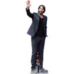 Keanu Reeves 'Waving' (Canadian Actor) Lifesize + Mini Cardboard Cutout
