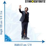 Keanu Reeves 'Waving' (Canadian Actor) Lifesize + Mini Cardboard Cutout - Image 3