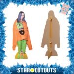 Billie Eilish 'Big Orange Jacket' (American Singer/Songwriter) Lifesize + Mini Cardboard Cutout / Standee - Image 2