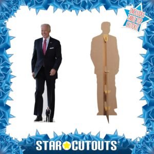 CS835 Joe Biden (46th U.S. President) Lifesize + Mini Cardboard Cutout Frame