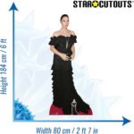 Monica Bellucci 'Black Dress' (Italian Actress & Model) Lifesize + Mini Cardboard Cutout - Image 3