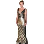 Florence Pugh 'Black & Gold Dress' (English Actress) Lifesize + Mini Cardboard Cutout / Standee