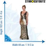 Florence Pugh 'Black & Gold Dress' (English Actress) Lifesize + Mini Cardboard Cutout / Standee - Image 3