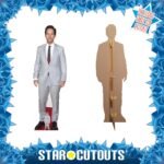 Paul Rudd 'Grey Suit' (American Actor) Lifesize + Mini Cardboard Cutout / Standee - Image 2