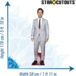 Paul Rudd 'Grey Suit' (American Actor) Lifesize + Mini Cardboard Cutout / Standee - Image 3