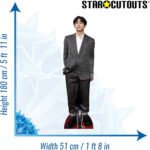 Kim Tae-hyung 'V' Check Suit (South Korean Singer/Songwriter) Lifesize + Mini Cardboard Cutout / Standee - Image 3