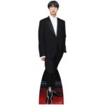 Kim Seok-jin 'Jin' White Shirt (South Korean Singer/Songwriter) Lifesize + Mini Cardboard Cutout / Standee