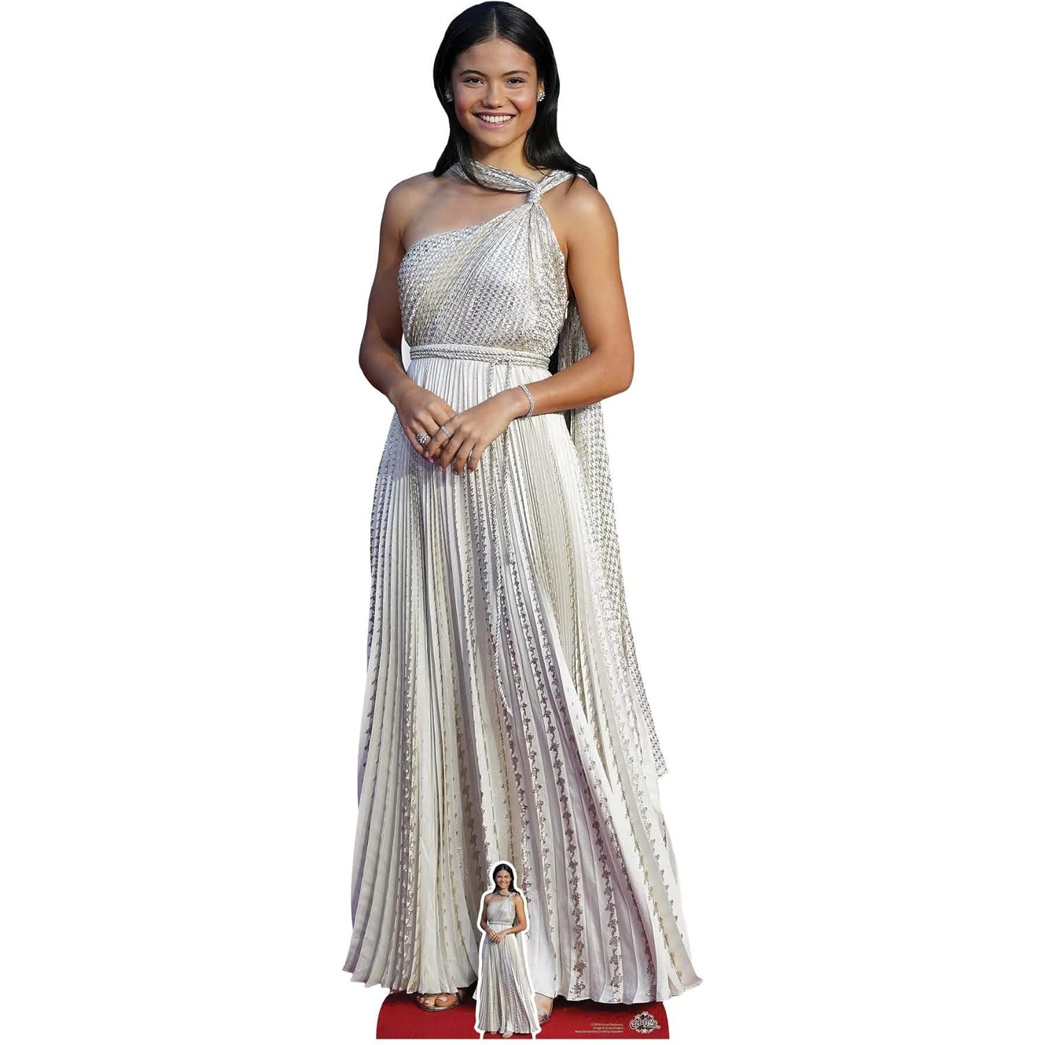 CS969 Emma Raducanu 'Red Carpet' (British Tennis Player) Lifesize + Mini Cardboard Cutout Standee Emma Raducanu 'Red Carpet' (British Tennis Player) Lifesize + Mini Cardboard Cutout / Standee - Image 1