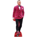 Daniel Craig 'Red Velvet Jacket' (English Actor) Lifesize + Mini Cardboard Cutout / Standee