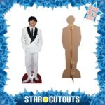 Kim Tae-hyung 'V' White Suit (South Korean Singer/Songwriter) Lifesize + Mini Cardboard Cutout / Standee - Image 2