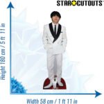 Kim Tae-hyung 'V' White Suit (South Korean Singer/Songwriter) Lifesize + Mini Cardboard Cutout / Standee - Image 3