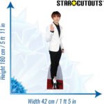 Jeon Jung-kook 'Jung Kook' White Jacket (South Korean Singer/Songwriter) Lifesize + Mini Cardboard Cutout / Standee - Image 3