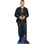 Chris Pratt 'Black Jacket' (American Actor) Lifesize + Mini Cardboard Cutout / Standee