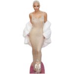 Kim Kardashian 'White Jacket' (American Media Personality) Lifesize + Mini Cardboard Cutout / Standee