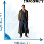 The Tenth Doctor (Long Coat) 'David Tennant' (Doctor Who) Official Lifesize Cardboard Cutout / Standee - Image 3