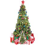 Christmas Tree Large + Mini Cardboard Cutout / Standee