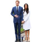 Prince Harry & Meghan Markle (British Royal Family) Lifesize + Mini Cardboard Cutout / Standee