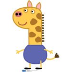 Gerald Giraffe (Peppa Pig) Official Small Cardboard Cutout / Standee