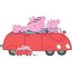 Peppa Pig Family Car (Peppa Pig) Official Large + Mini Cardboard Cutout / Standee