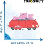 Peppa Pig Family Car (Peppa Pig) Official Large + Mini Cardboard Cutout / Standee - Image 3