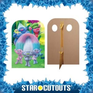 SC1222 Trolls 'Can't Stop The Feeling Right' (Trolls) Official Child Size Stand-In Cardboard Cutout Standee Frame