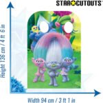 Trolls 'Can't Stop The Feeling' Right (Trolls) Official Child Size Stand-In Cardboard Cutout / Standee - Image 3
