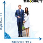 Prince Harry & Meghan Markle (British Royal Family) Mini Cardboard Cutout / Standee - Image 3