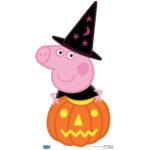 Peppa Pig 'Halloween Pumpkin & Magical Hat' (Peppa Pig) Official Small Cardboard Cutout / Standee