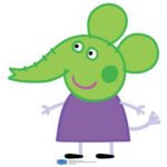 Emily Elephant 'Halloween' (Peppa Pig) Official Small Cardboard Cutout / Standee
