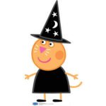 Candy Cat 'Halloween' (Peppa Pig) Official Small Cardboard Cutout / Standee