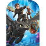 Toothless, Hiccup, Stormfly & Astrid (How To Train Your Dragon) Official Child Size Stand-In Cardboard Cutout / Standee
